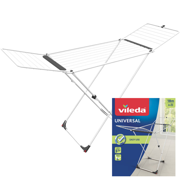 Vileda Universal folding wheel laundry dryer 18m