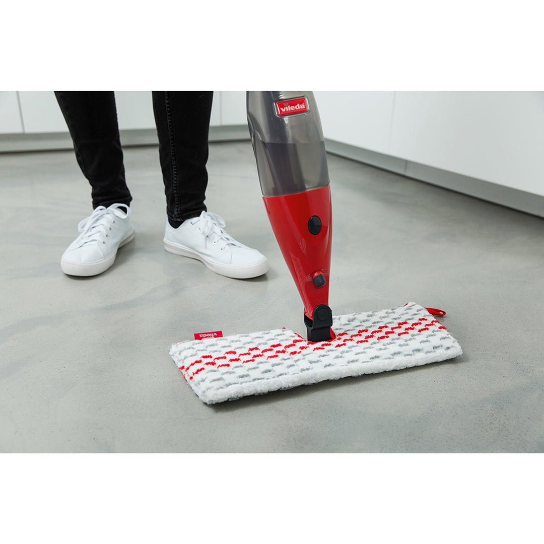 Mop avec nettoyeur rotatif Vileda Spray & Clean Couverture en microfibre double