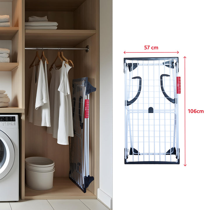 Sèchoir à linge avec verrouillage de l'aile 2en1 Vileda Premium