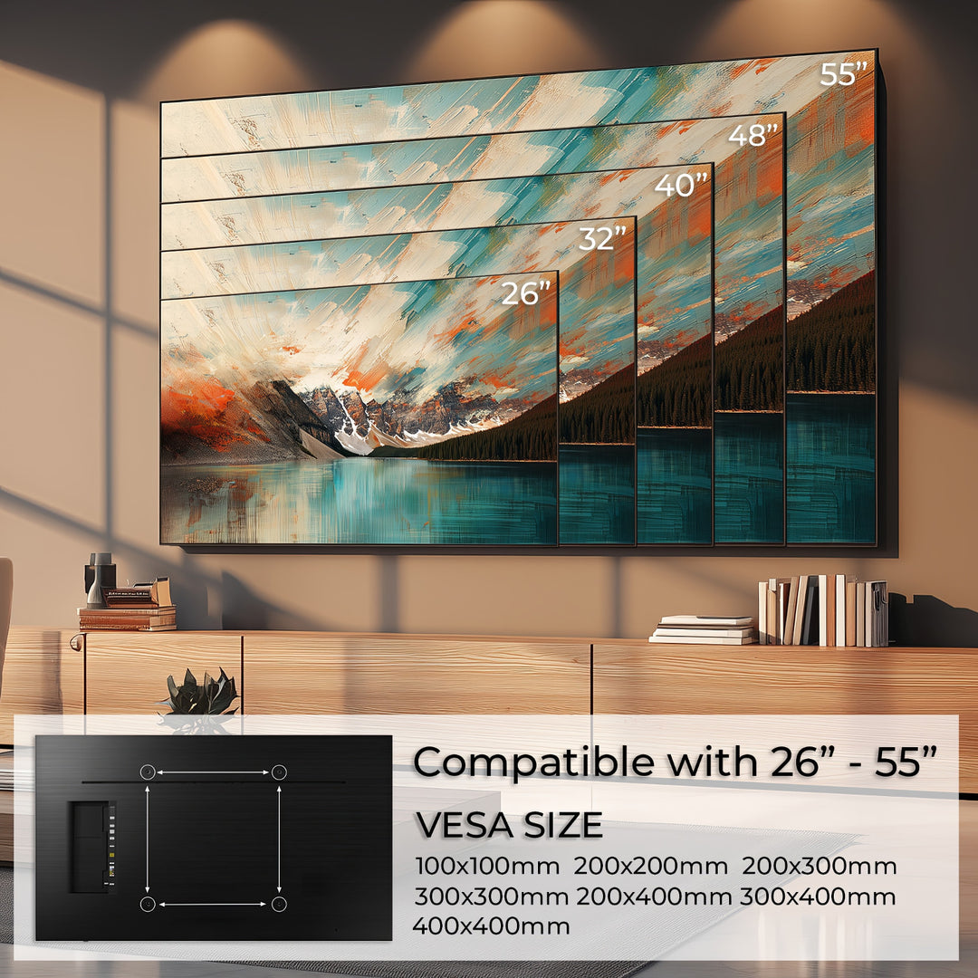 Support mural pour téléviseur écran plasma LCD OLED QLED Maclean MC-862