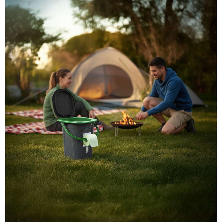 GreenBlue GB320BG Toilette touristique noir et vert