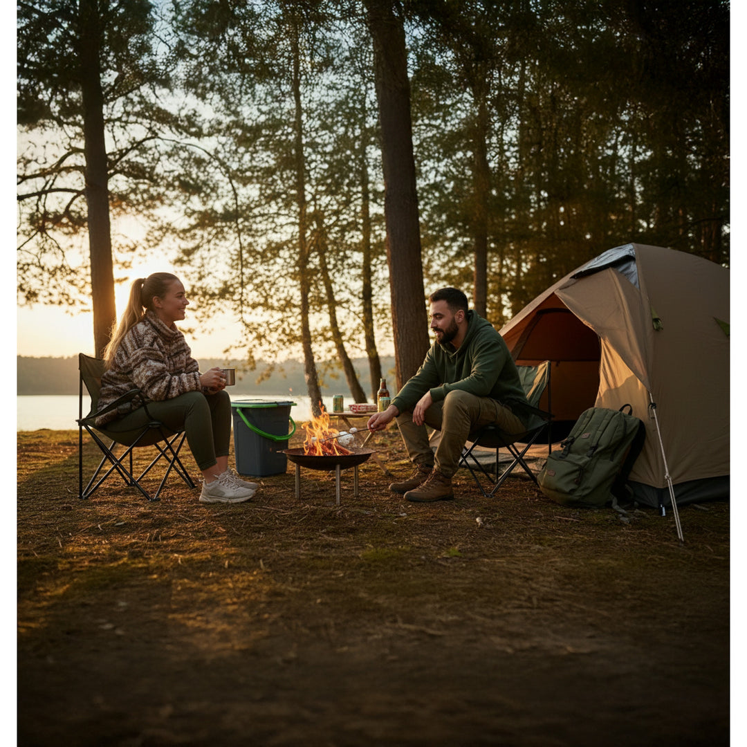 GreenBlue GB320BG Toilette touristique noir et vert