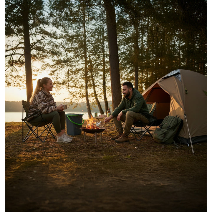 GreenBlue GB320BG Toilette touristique noir et vert