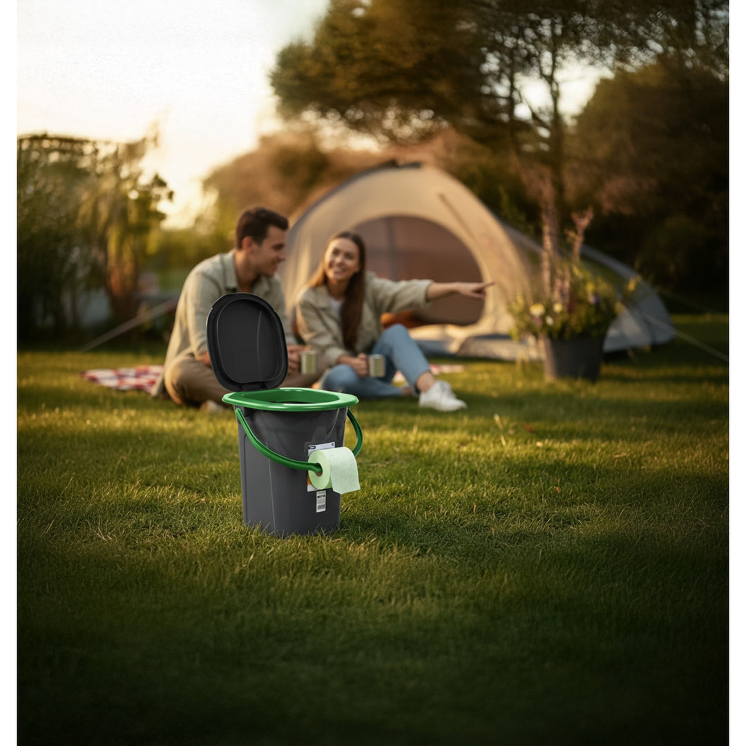 GreenBlue GB320BG Toilette touristique noir et vert