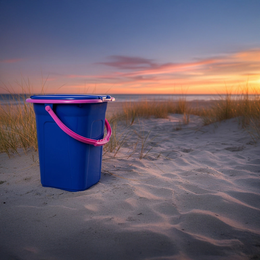 Toilette de voyage GreenBlue GB320BR, bleu marine et rose
