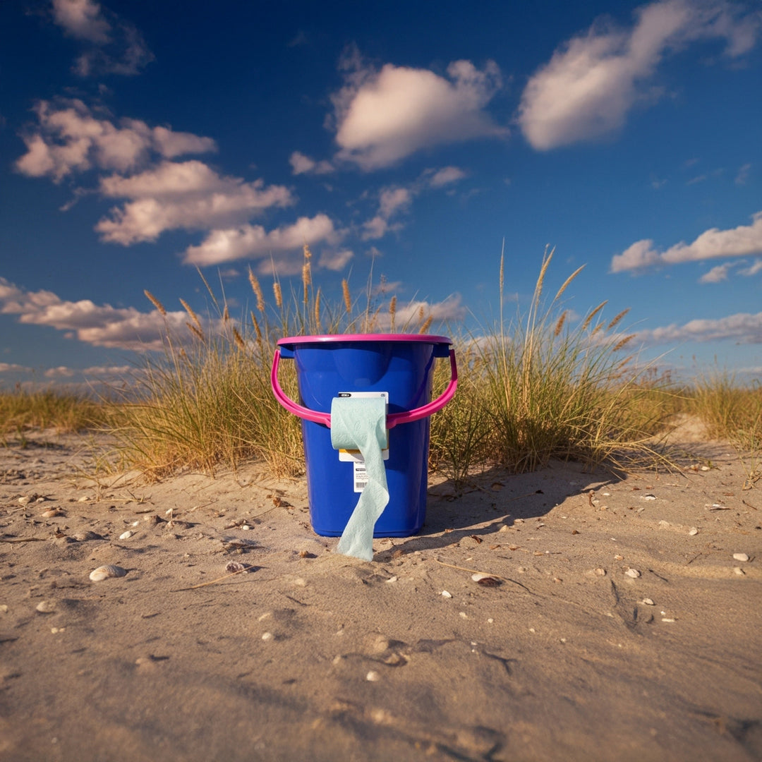 Toilette de voyage GreenBlue GB320BR, bleu marine et rose