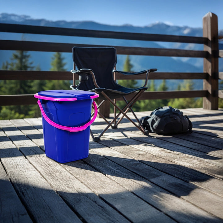 Toilette de voyage GreenBlue GB320BR, bleu marine et rose
