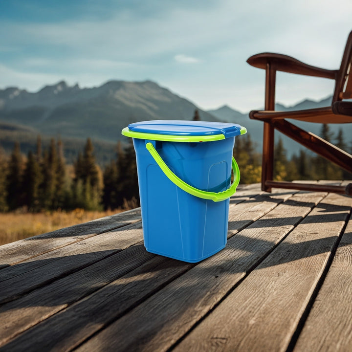 Toilette touristique camping portable GreenBlue GB320 Turquoise-Citron