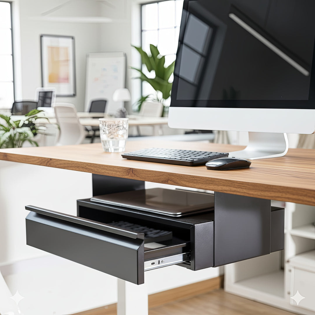 Tiroir sous-bureau ergonomique noir max 5kg Maclean MC-875