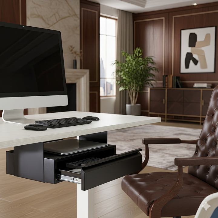 Tiroir sous-bureau ergonomique noir max 5kg Maclean MC-875