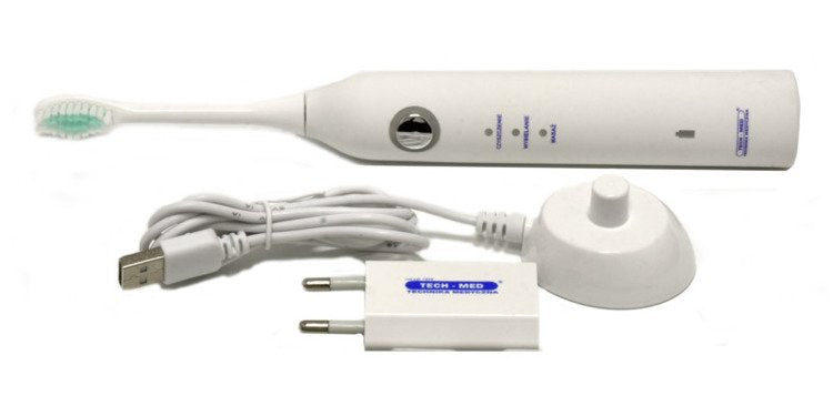 Brosse à dents hygiène buccale sonique Blanc Tech - Med TM -