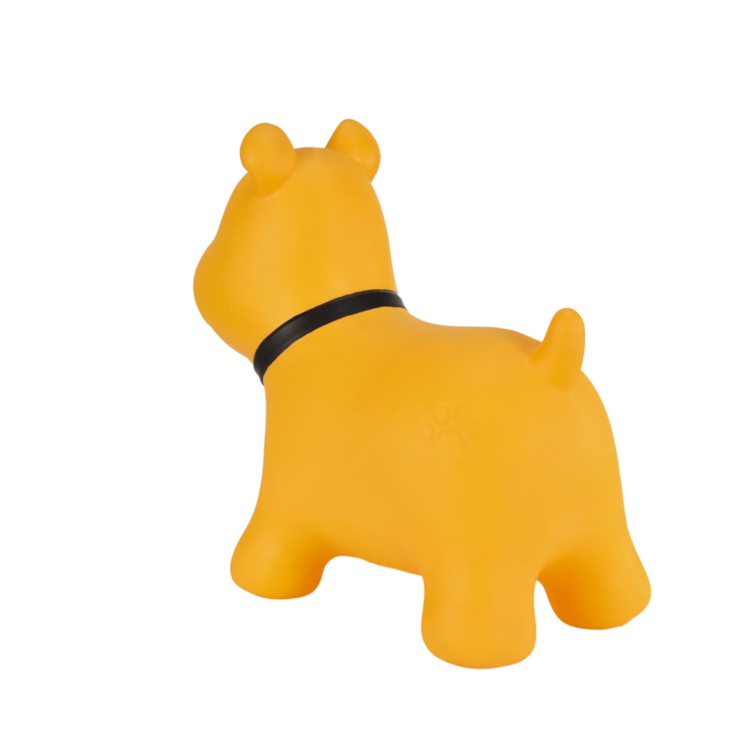 Chien jaune de Tootina - jouet gonflable de saut pour les enfants