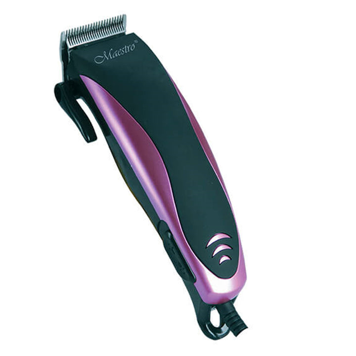 Tondeuse à cheveux avec lames en acier noir / violet Maestro MR-651