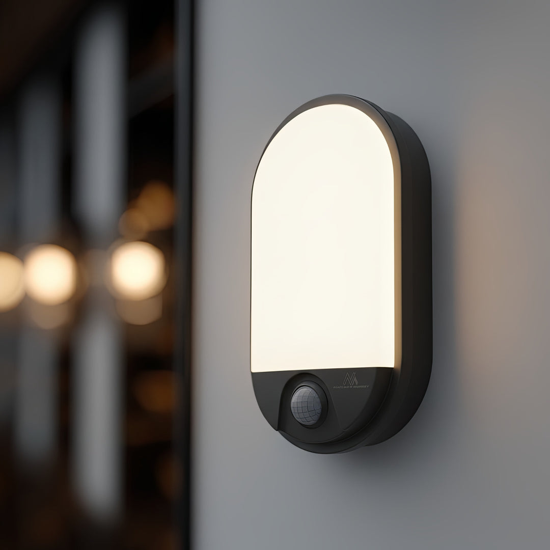 Lampe LED détecteur de mouvement infrarouge 1100lm 15W IP54 gris Maclean MCE340