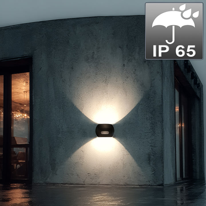 Applique LED détecteur de mouvement PIR 20W 1200lm crépusculaire extérieure