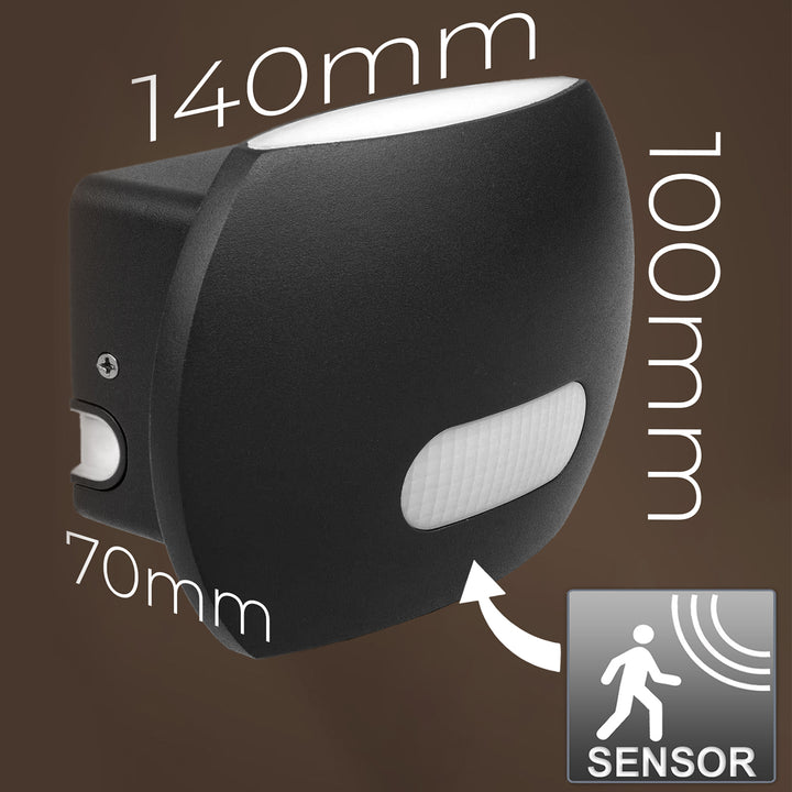 Applique LED détecteur de mouvement PIR 20W 1200lm crépusculaire extérieure