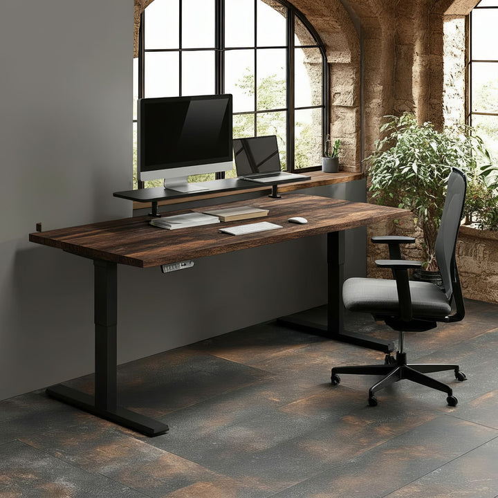 ERGO OFFICE ER-409 Support d'écran 13"-32" jusqu'à max. 20kg plateau de table étagère 100x26cm