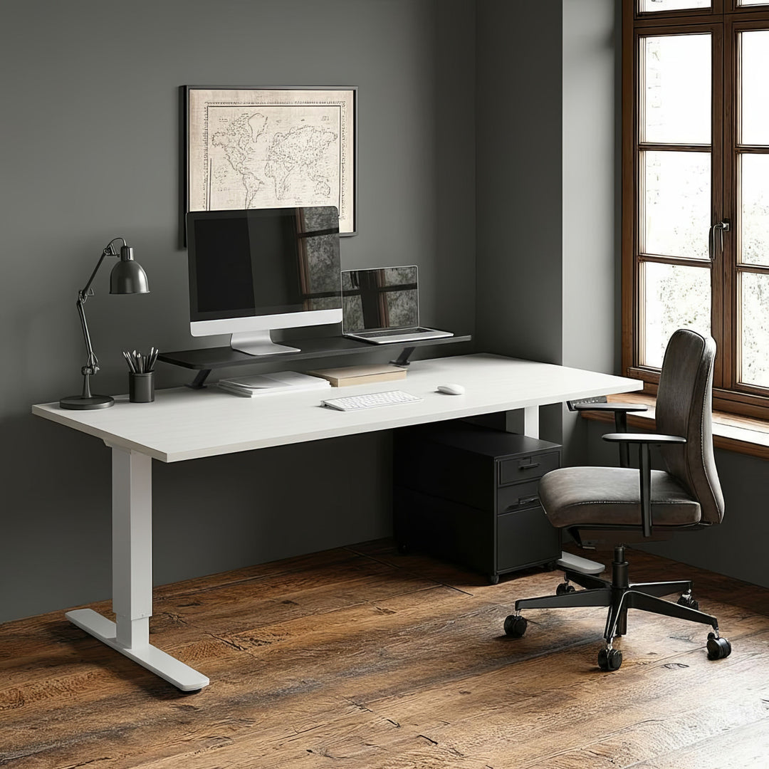 ERGO OFFICE ER-409 Support d'écran 13"-32" jusqu'à max. 20kg plateau de table étagère 100x26cm