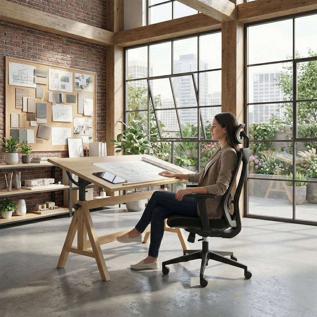 Siège de bureau ergonomique avec roulette Ergo Office.