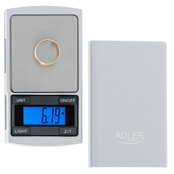 Balance de précision Adler, affichage LCD, jusqu'à 100g, AD 3168