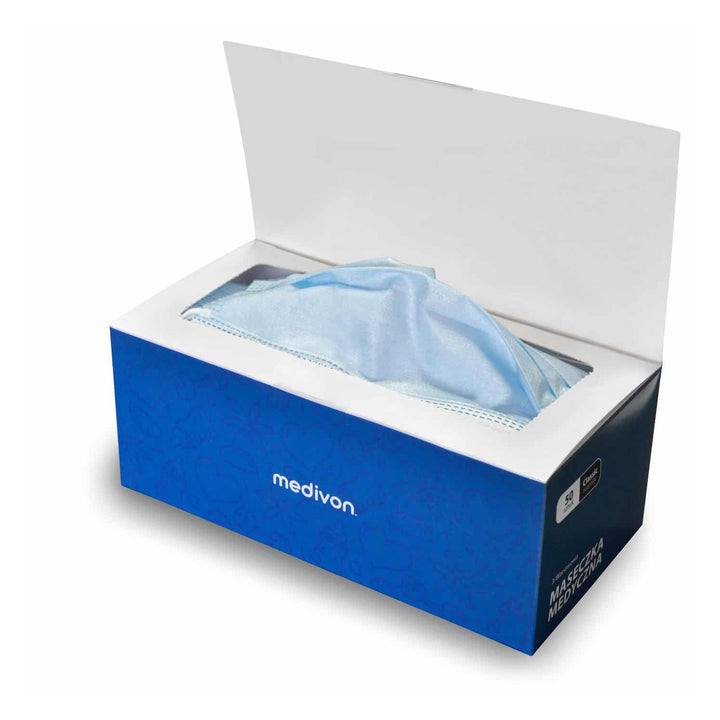 Medivon MDV-4420 type II masque médical chirurgical antiviral, 3 couches, 50 pièces
