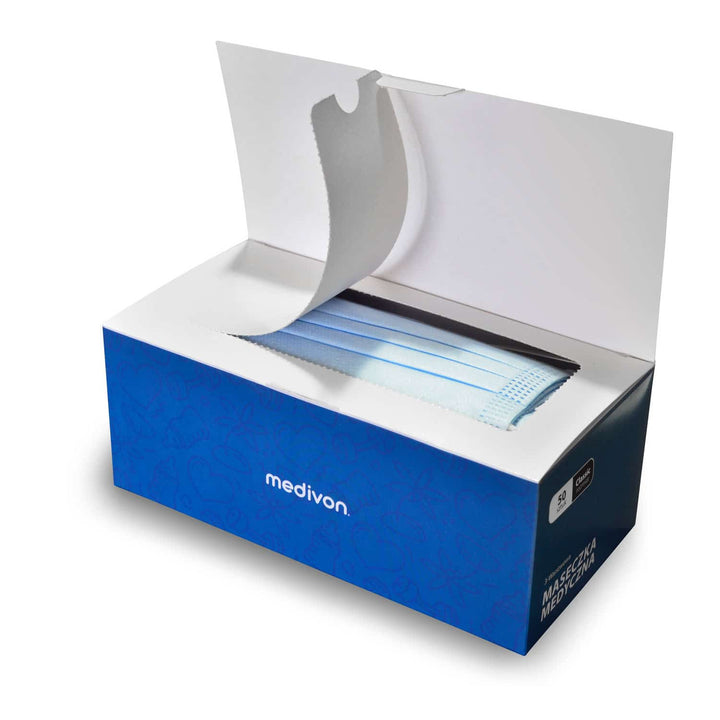Medivon MDV-4420 type II masque médical chirurgical antiviral, 3 couches, 50 pièces