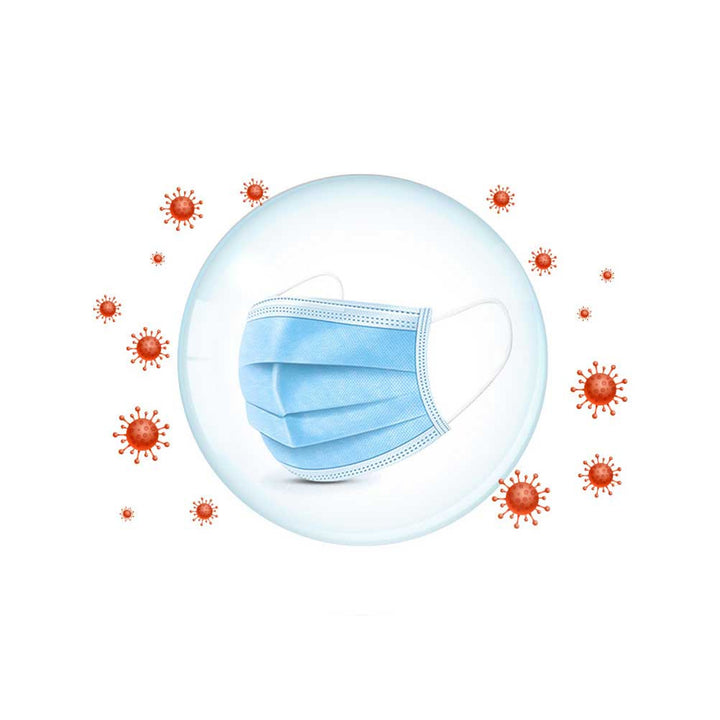 Medivon MDV-4420 type II masque médical chirurgical antiviral, 3 couches, 50 pièces