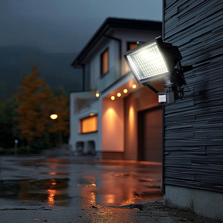 Lampes solaires Projecteur à LED avec détecteur de mouvement  W 360 lumens 6000 K Maclean