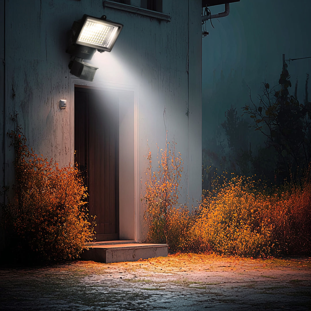 Lampes solaires Projecteur à LED avec détecteur de mouvement  W 360 lumens 6000 K Maclean