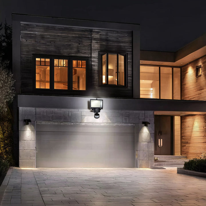 Lampes solaires Projecteur à LED avec détecteur de mouvement  W 360 lumens 6000 K Maclean