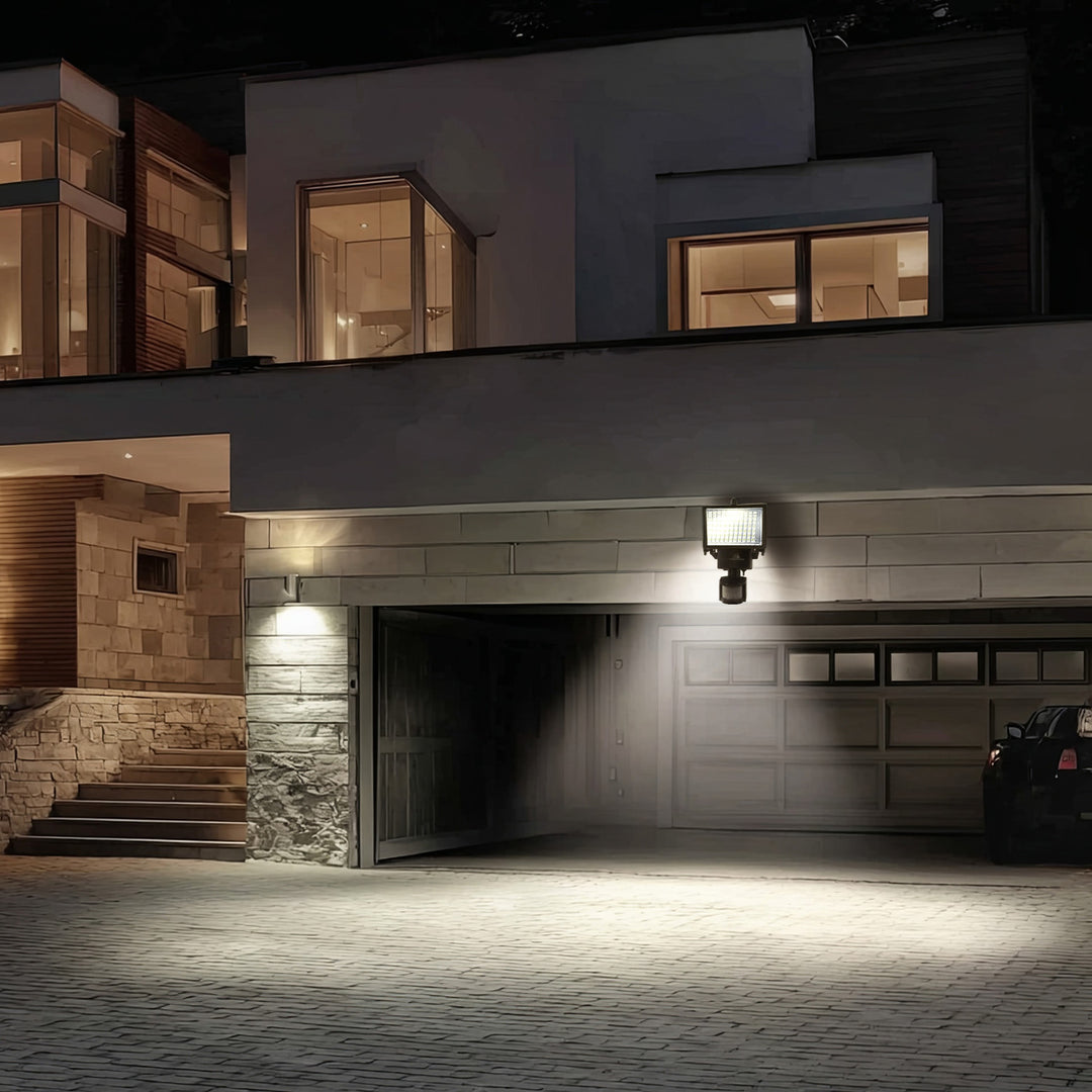 Lampes solaires Projecteur à LED avec détecteur de mouvement  W 360 lumens 6000 K Maclean