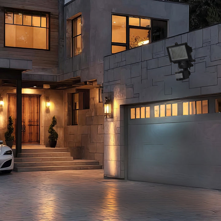 Lampes solaires Projecteur à LED avec détecteur de mouvement  W 360 lumens 6000 K Maclean