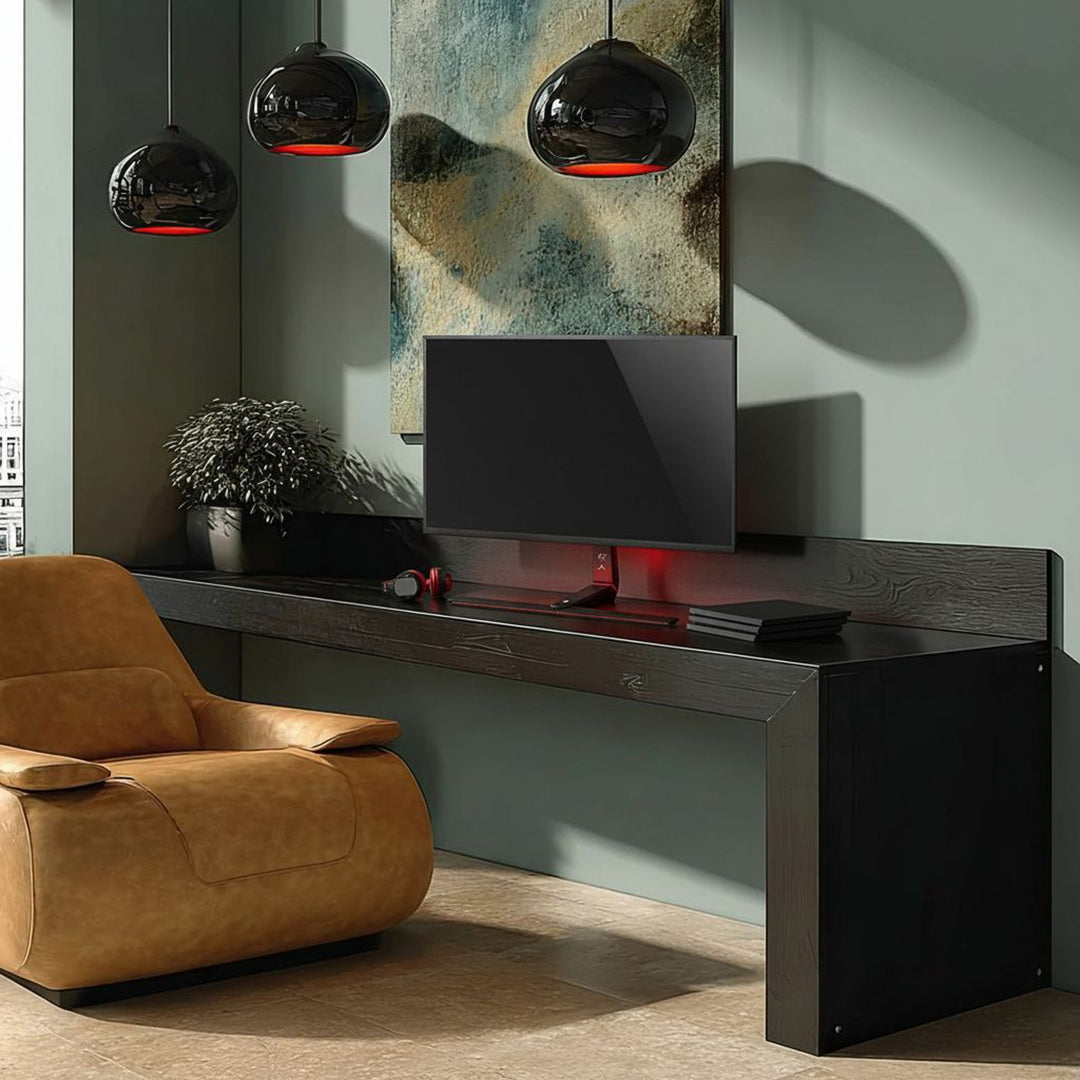 NanoRS RS167 Support pour moniteur de jeu réglable en hauteur LED RVB, 32-55" max VESA 400x400 max. 40kg,