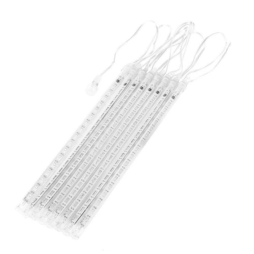 Maclean MCE411 Lumières solaires à Led 2.4m, 144 LEDs, batterie Li 800mAh, glaçons tombants