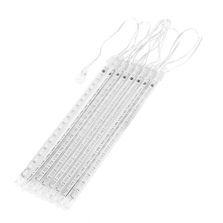 Maclean MCE411 Lumières solaires à Led 2.4m, 144 LEDs, batterie Li 800mAh, glaçons tombants