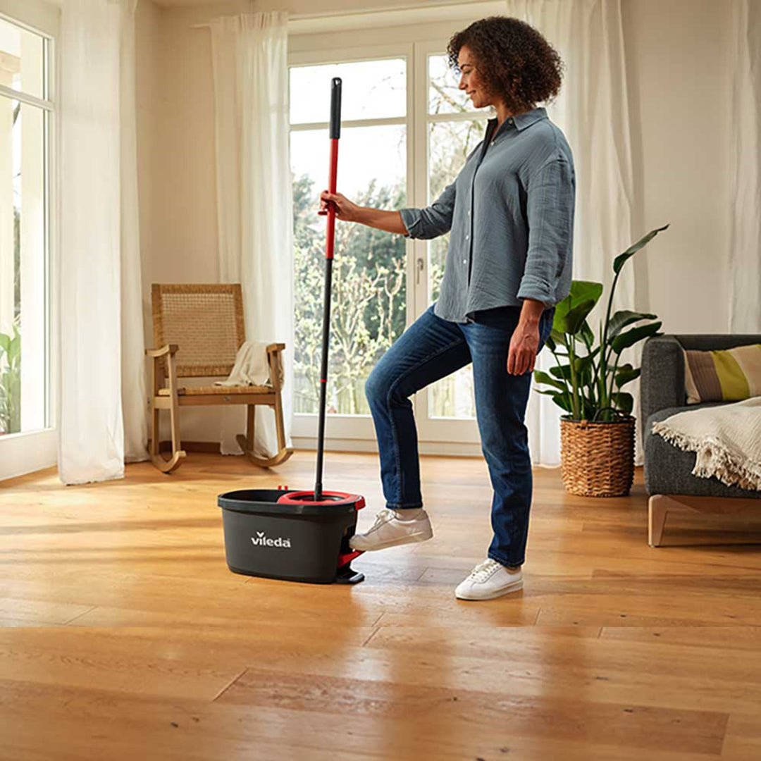 Kit de nettoyage rotatif avec manche et seau Vileda Turbo Deep Clean