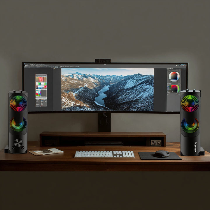 Audiocore 3Wx2 computer soundbar, LED, USB 5v, line-in, AC955