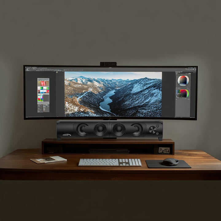 Audiocore 3Wx2 computer soundbar, LED, USB 5v, line-in, AC955