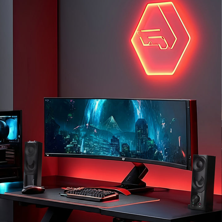 Audiocore 3Wx2 computer soundbar, LED, USB 5v, line-in, AC955