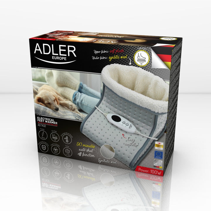 Chauffe-pieds électrique avec télécommande LCD Adler AD 7432