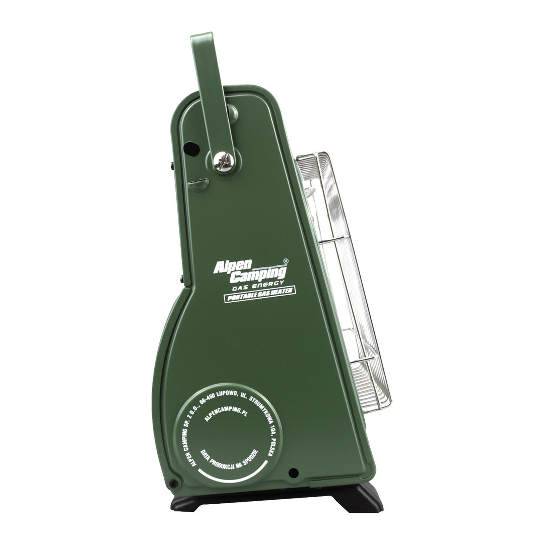 Chauffage à gaz portable Alpen Camping, consommation de gaz 124g/h, allumage piézo, IK-1000 PRO, ISLANDE