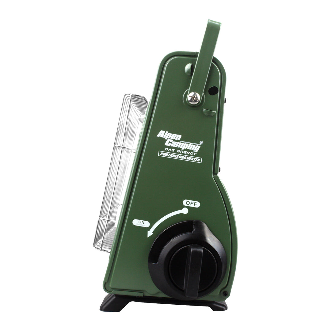 Chauffage à gaz portable Alpen Camping, consommation de gaz 124g/h, allumage piézo, IK-1000 PRO, ISLANDE