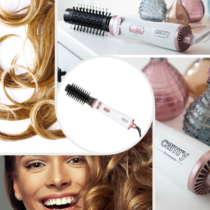 Sèche-cheveux rotatif Camry CR 2021 avec brosses interchangeables à poils en nylon