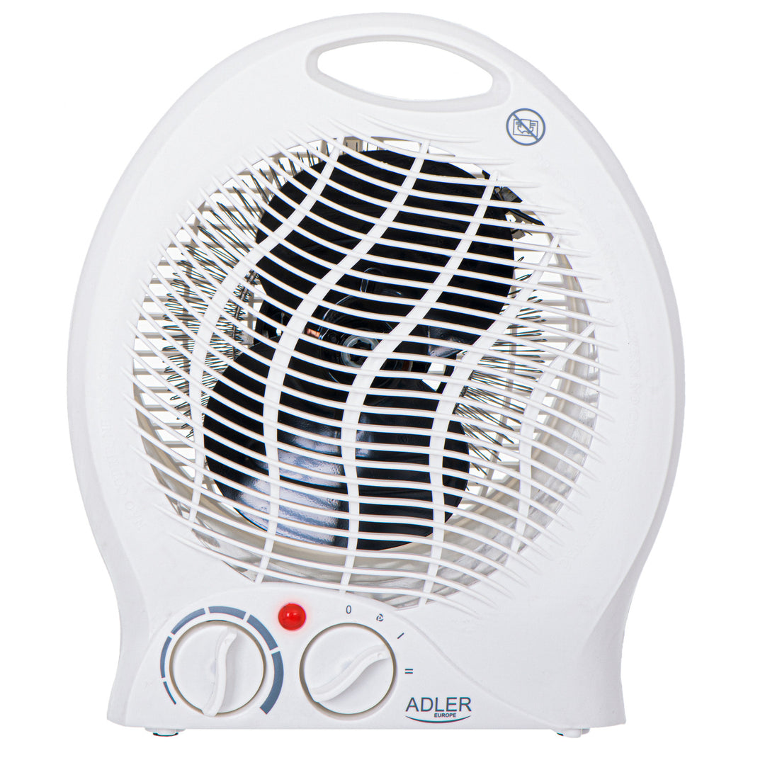 Chauffage soufflant Adler, thermostat, fonction ventilateur, 2000W, blanc, AD 7728