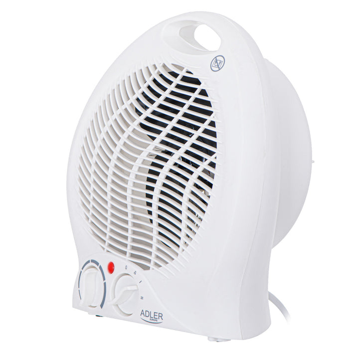 Chauffage soufflant Adler, thermostat, fonction ventilateur, 2000W, blanc, AD 7728
