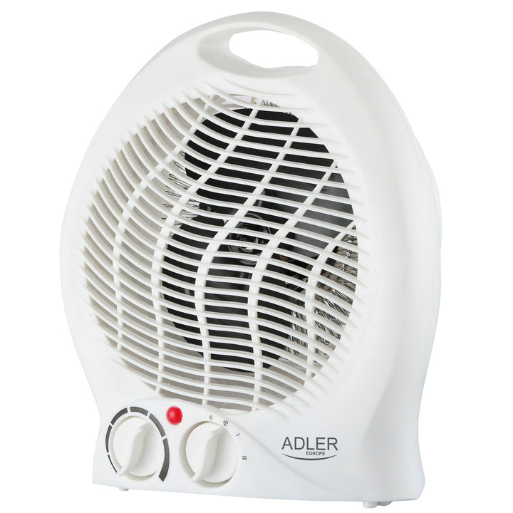 Chauffage soufflant Adler, thermostat, fonction ventilateur, 2000W, blanc, AD 7728