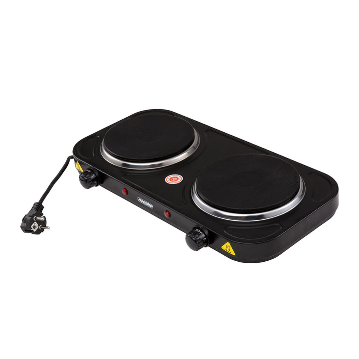 Cuisinière électrique à deux brûleurs 2000W Mesko MS 6509 Prise britannique