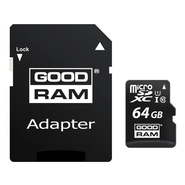 Carte mémoire microSD de 64 Go avec adaptateur classpath 10 Goodram
