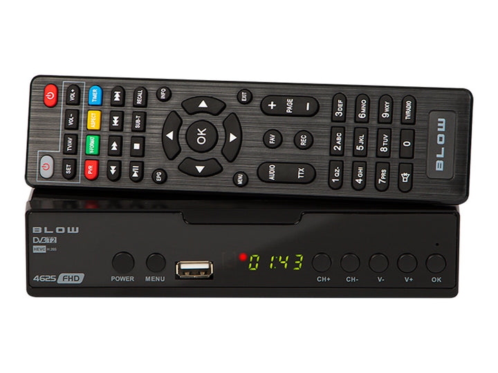 Tuner DVB-T/T2 4625FHD H.265 Blow idéal pour la réception du signal DVB T2