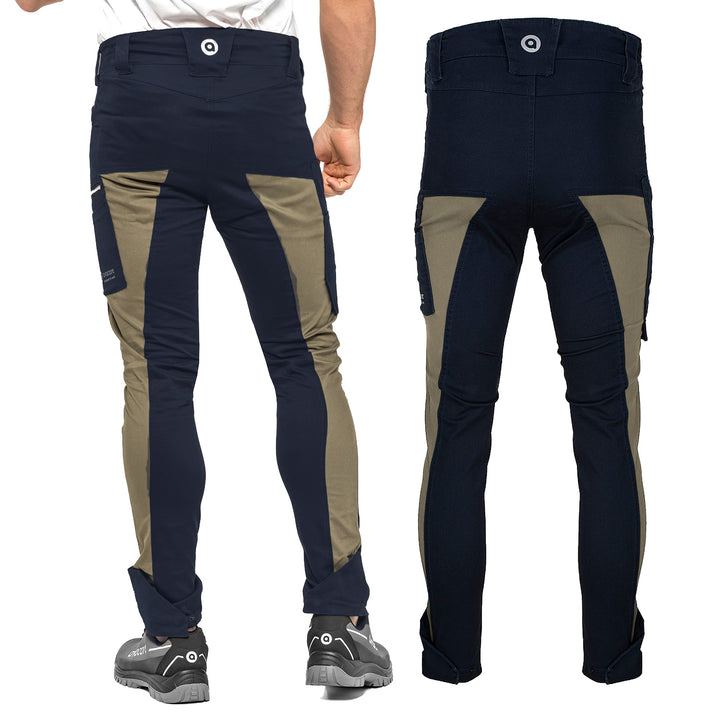 Pantalon de taille TUBBOS en bleu marine/olive, taille 48